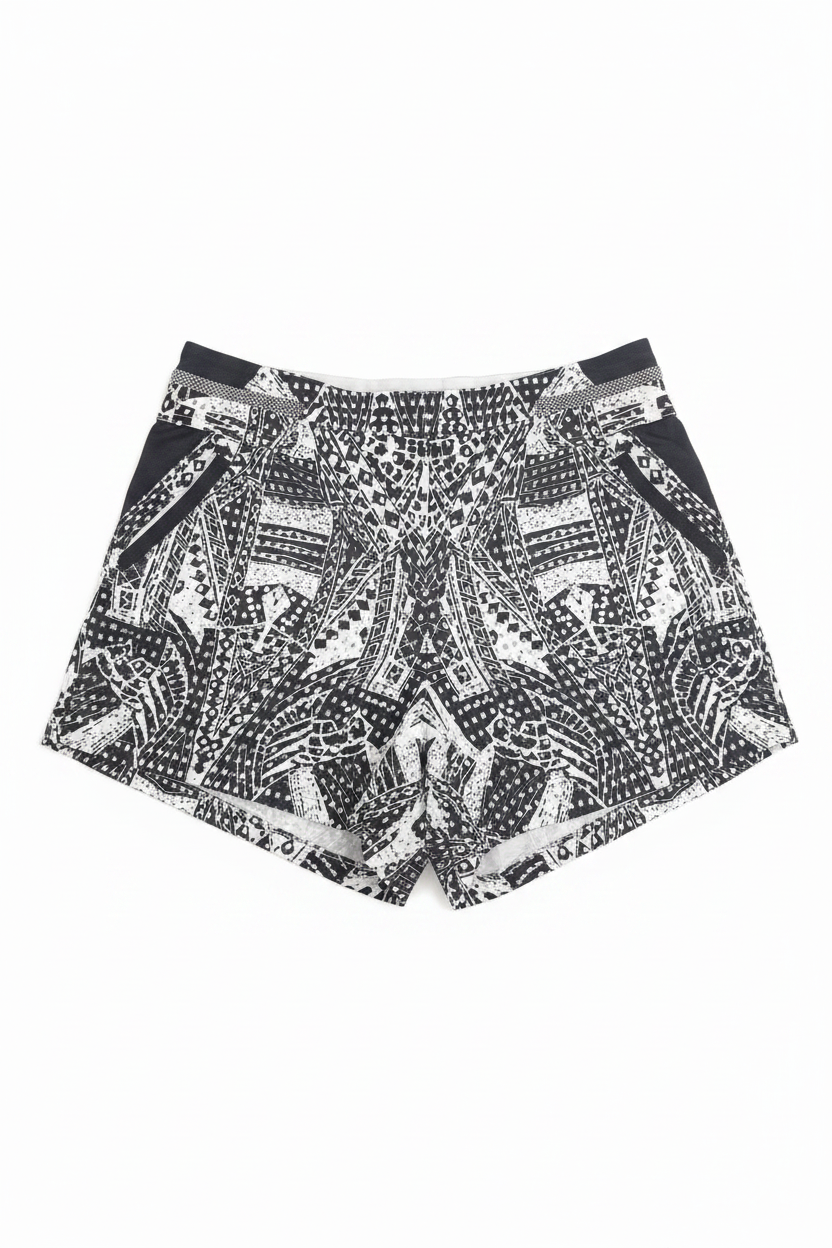 Abstract Print Shorts – Clean Product Shot