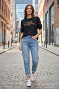 ANGEL Stripe Detail Women's T-Shirt