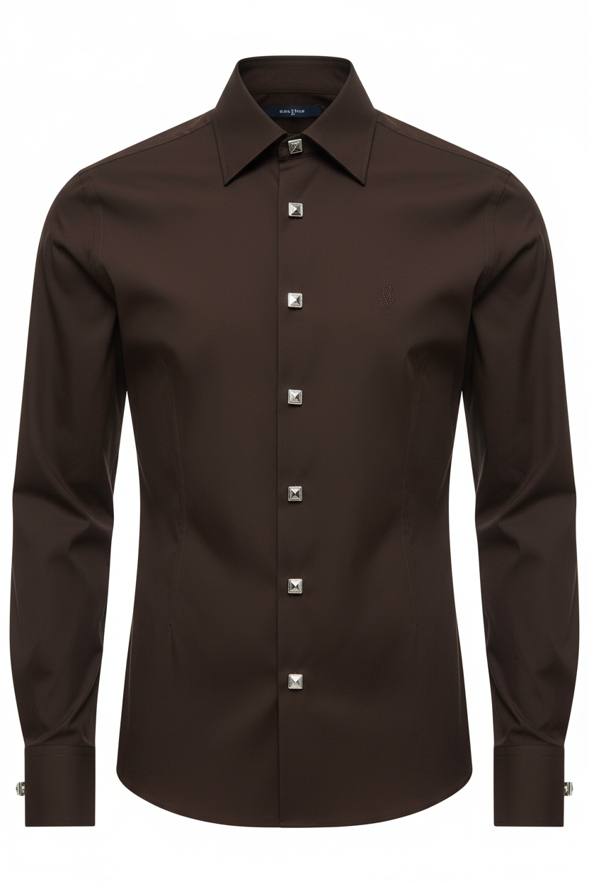 Dark Brown Full Sleeve Women's Premium Shirt