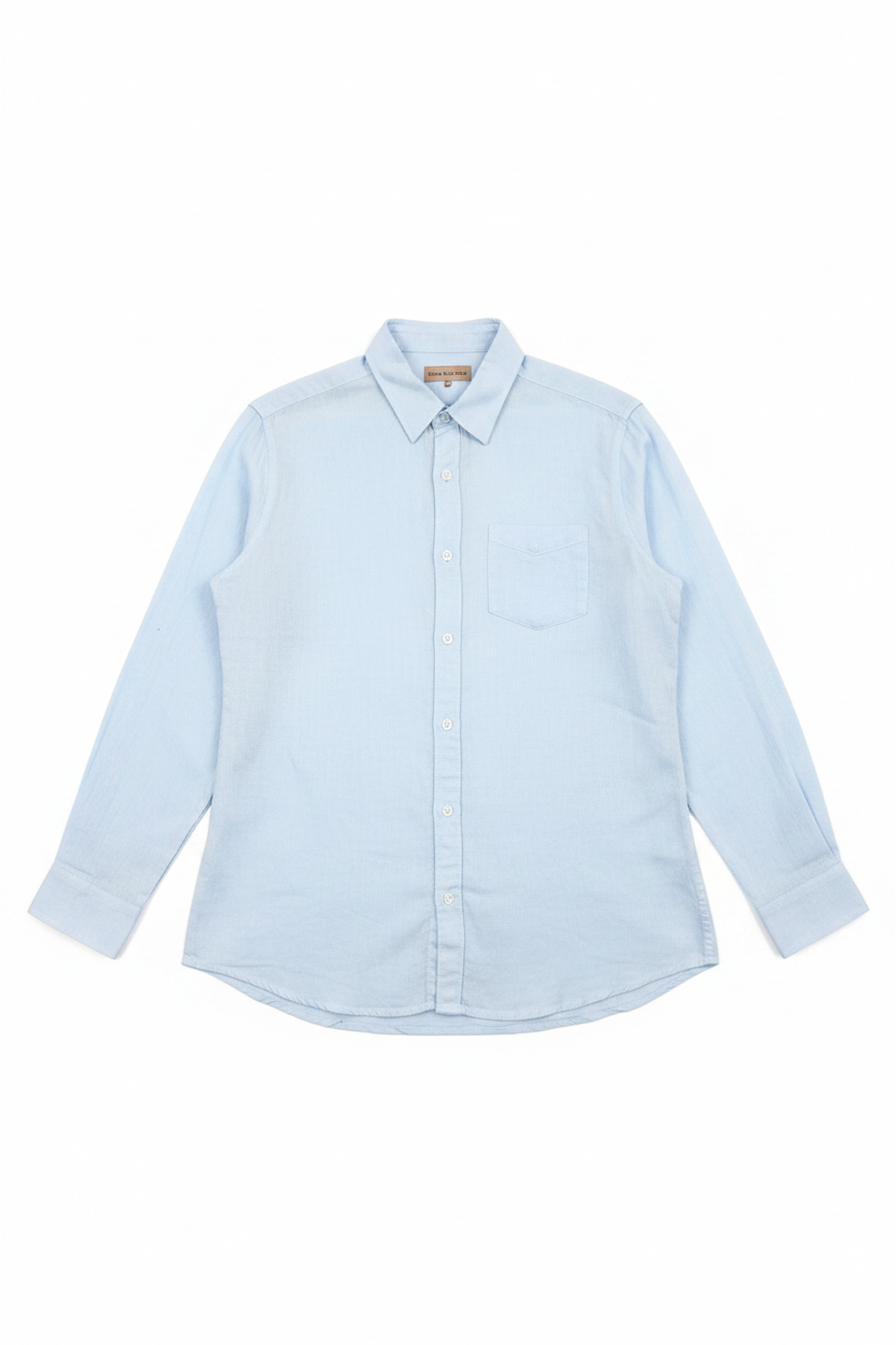 Sky Blue Full Sleeve Women's Casual Shirt